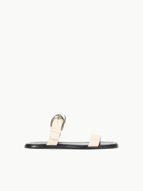 STAUD HARLOW FLAT SANDAL CREAM