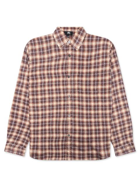 MATTHEW PLAID SHIRT - BRICK