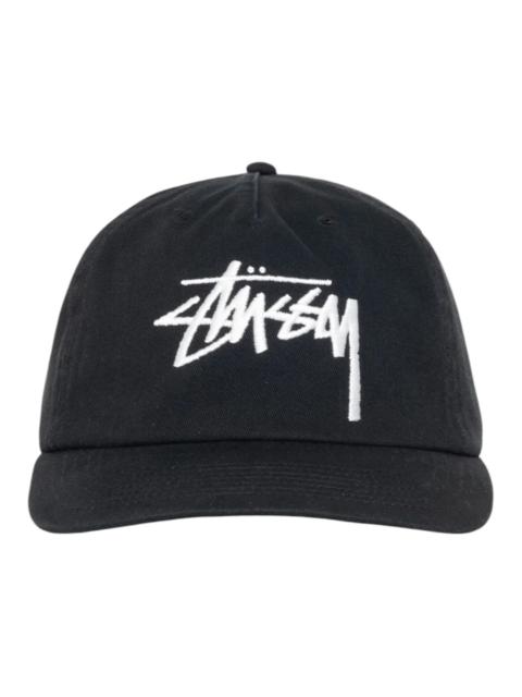 Stussy Mid-Depth Big Stock Snapback (SS25) Shadow Black