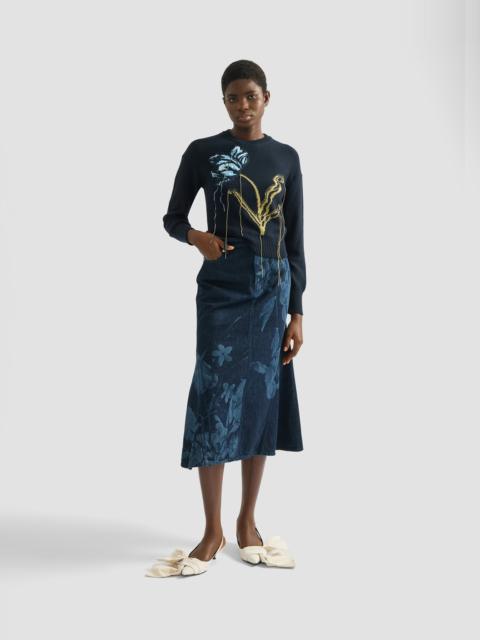 FLORAL CREW NECK JUMPER