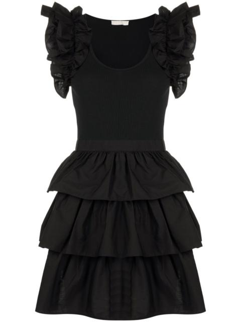 ruffle-trim T-shirt dress