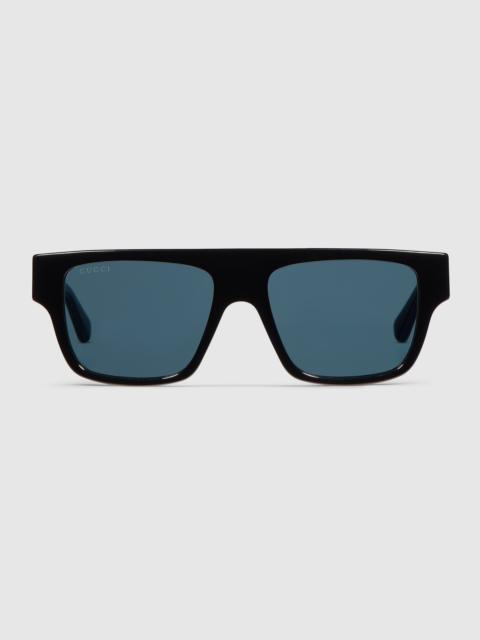 Rectangular frame sunglasses