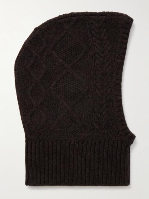 Cable-knit Cashmere Balaclava