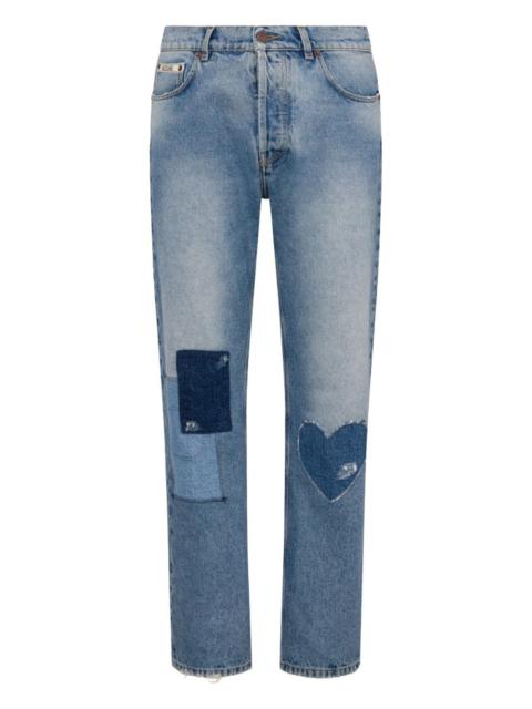 patchwork jeans