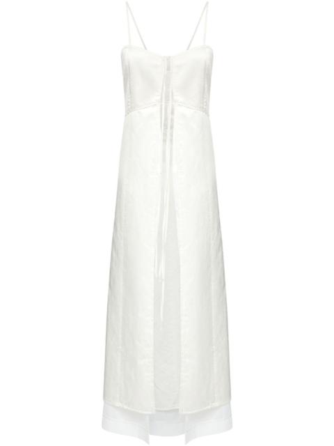 sleeveless midi dress