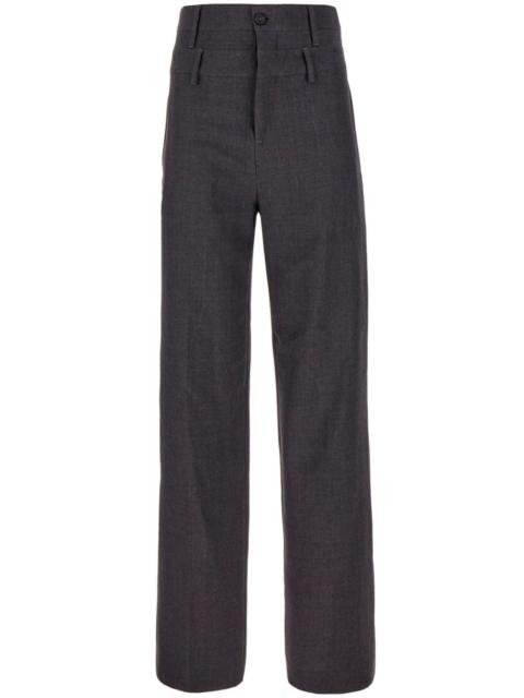 high-waisted virgin-wool trousers