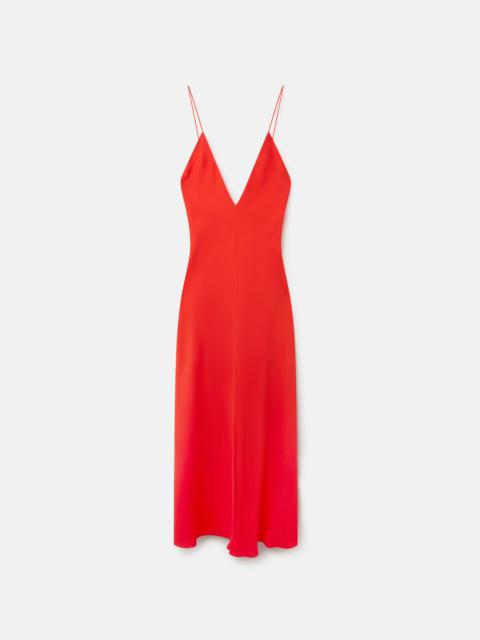 Compact Crepe V-Neck Maxi Dress