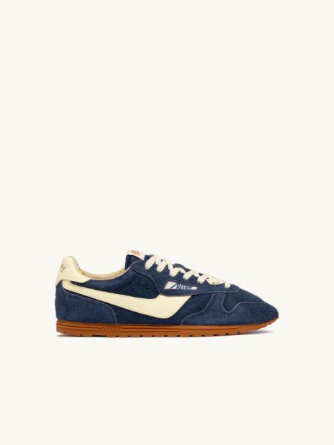 WINDSPIN SNEAKERS IN BLUETTE AND RUTABAGA SUEDE AND LEATHER