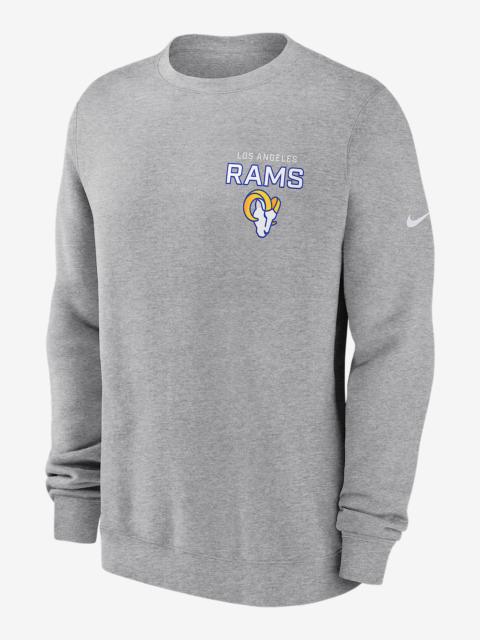 Los Angeles Rams Draw Block Club Men's Nike NFL Pullover Crew