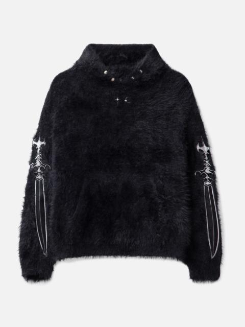 TC LOGO FLUFFY HOODIE