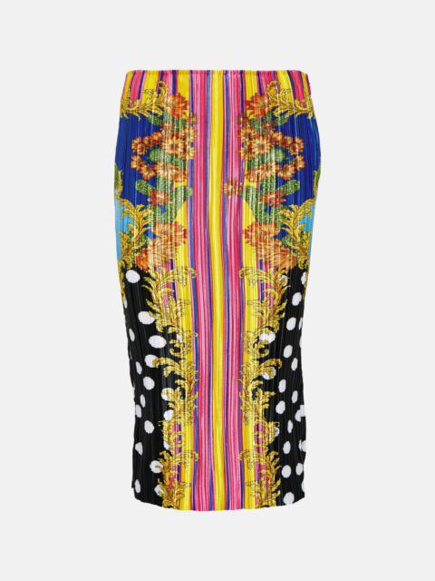 Medusa Palm Springs plissé midi skirt