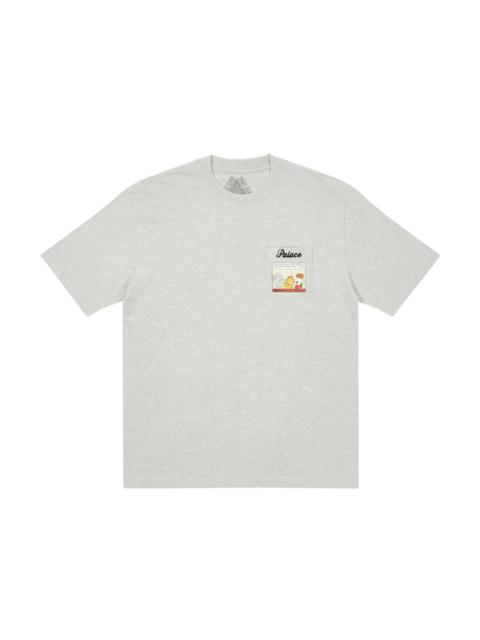 Palace Garfield Pocket T-shirt Grey Marl