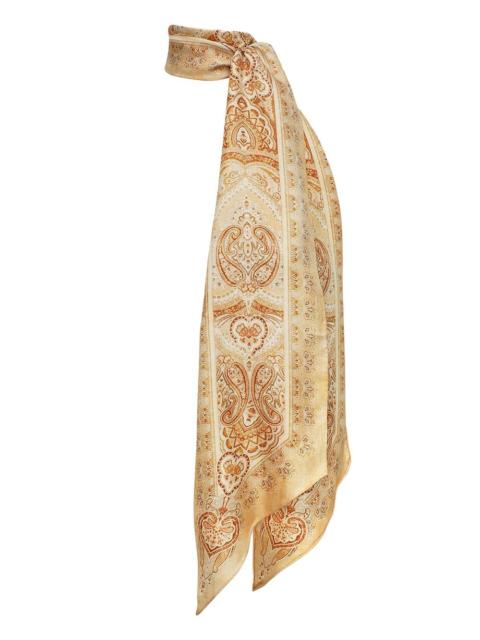 PRINTED SILK NECK SCARF