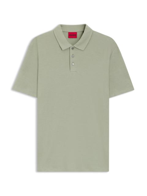 SLUB-INTERLOCK POLO SHIRT IN A SLIM FIT