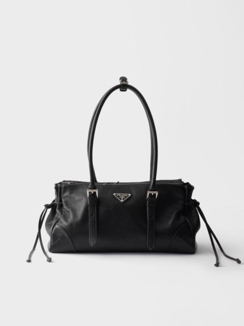 Prada Bonnie medium antiqued leather tote bag