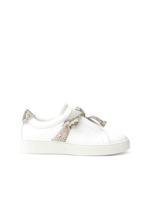 Jungle snake-trimmed sneakers