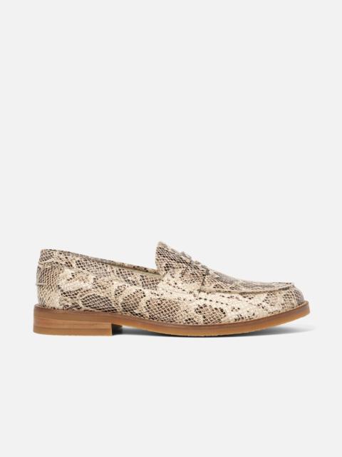 Wilde Brown Snake Penny Loafer - Men's
