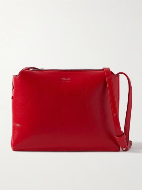 Lina medium leather shoulder bag Red