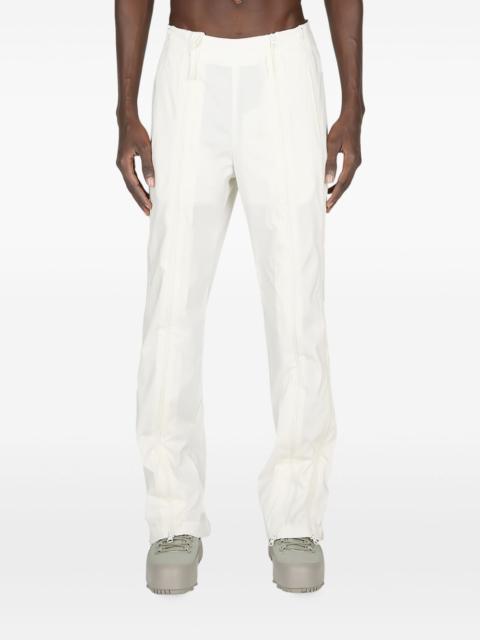 zip-detail trousers