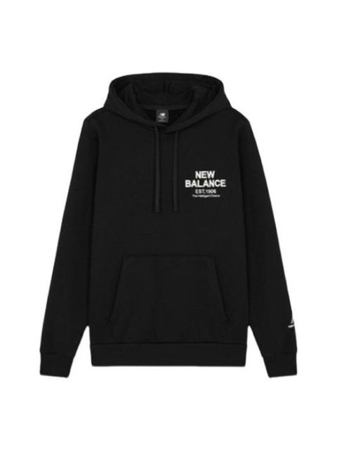 New Balance Men's New Balance Casual Sports Hooded Pullover Long Sleeves Black AMT14317-BK