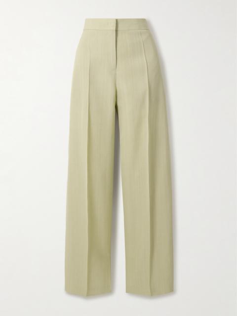 Crepe Wide-leg Pants