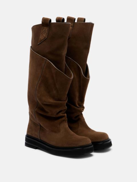 Passeggiata suede combat boots