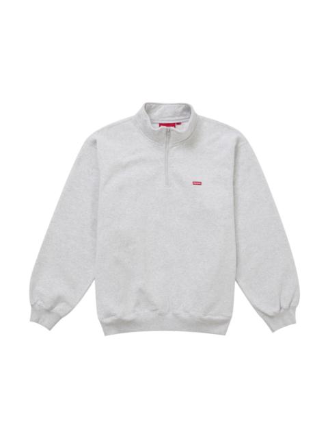 Supreme Small Box Half Zip Pullover Ash Grey