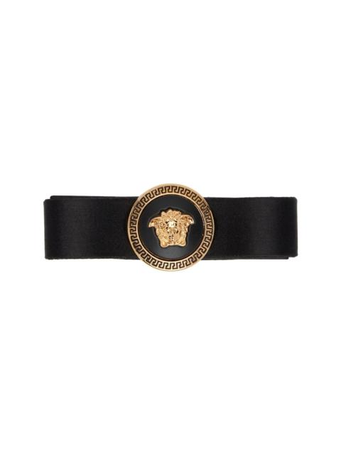 Black Gianni Ribbon Hair Clip