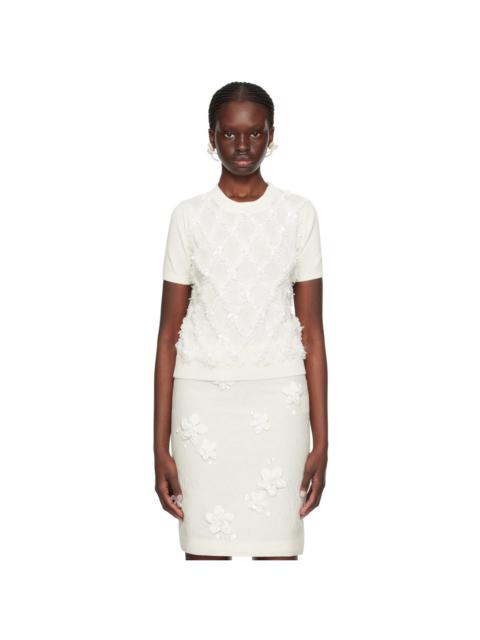 White Sequinned T-Shirt