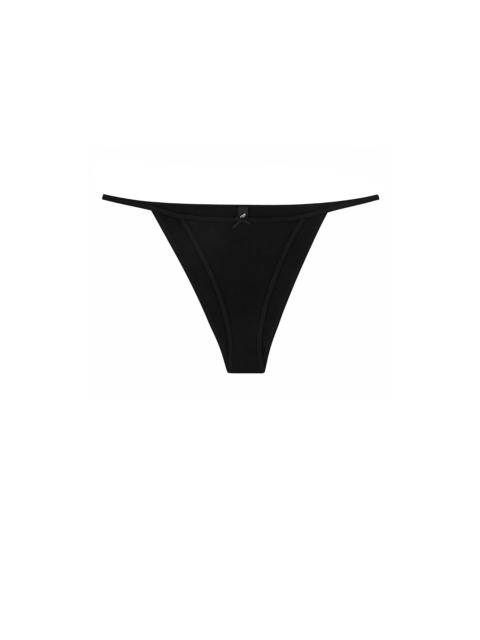 The Tanga Brief: Cotton Jersey Black