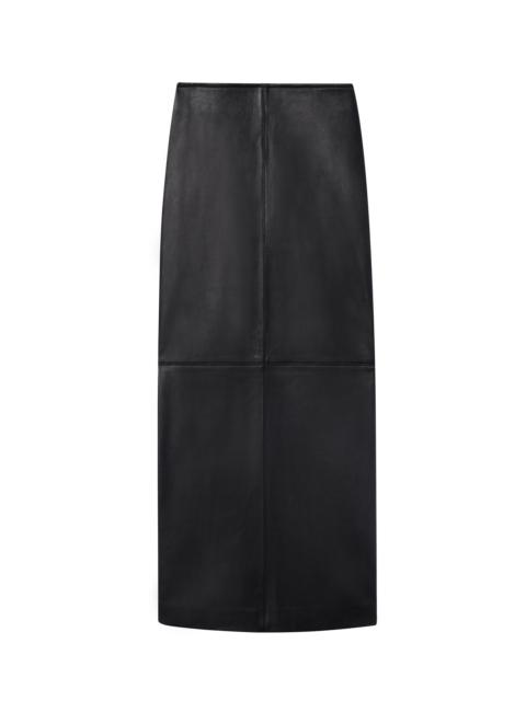 Marta Leather Midi Skirt