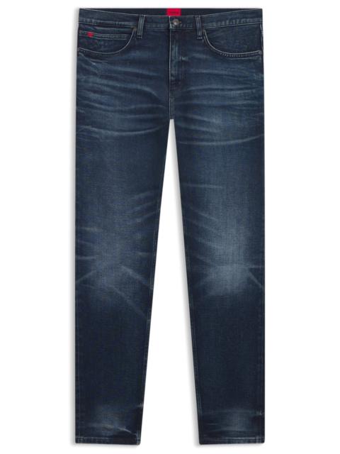 BLUE EXTRA-SLIM-FIT JEANS IN STRETCH DENIM
