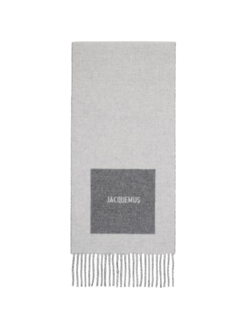 Gray 'The Rond Carré' Scarf