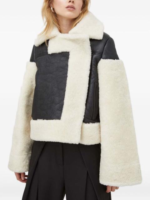 shearling panelled jacket