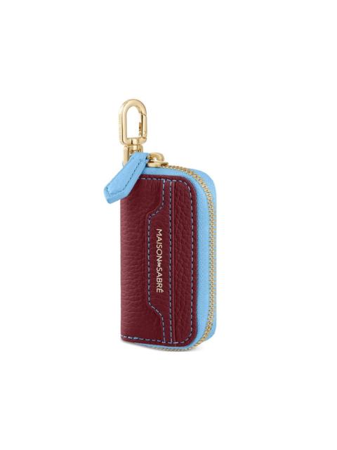 zipped lobster clip key case charm