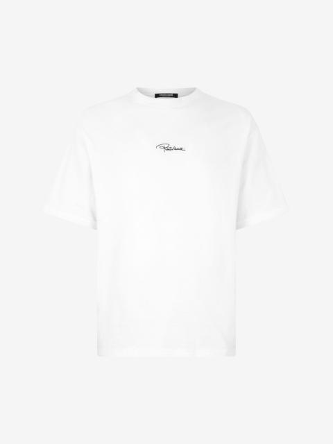 Embroidered Logo Cotton T-Shirt