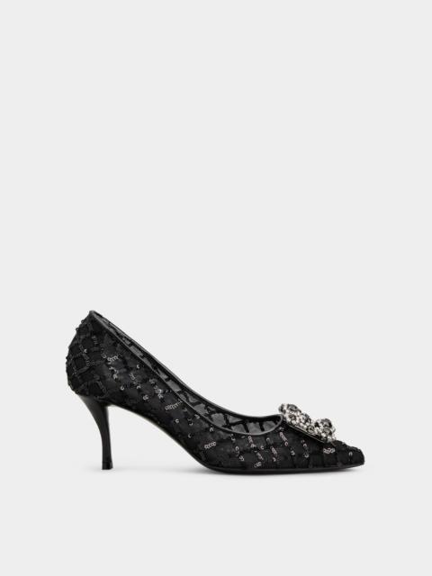 Efflorescence Pumps in net fabric