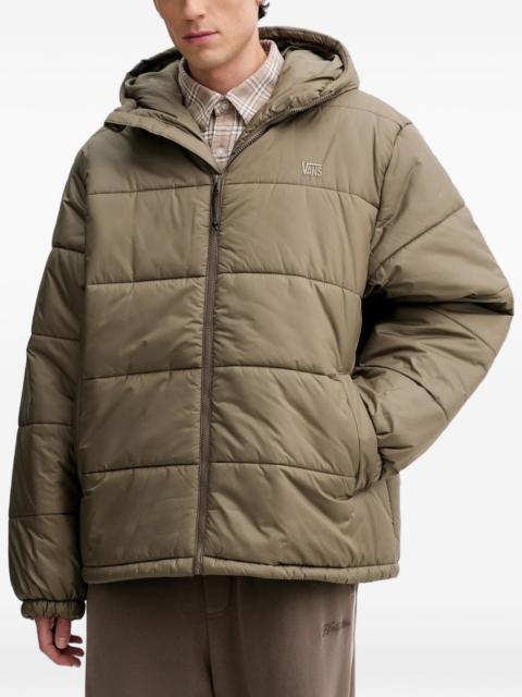 hooded quilted jacket