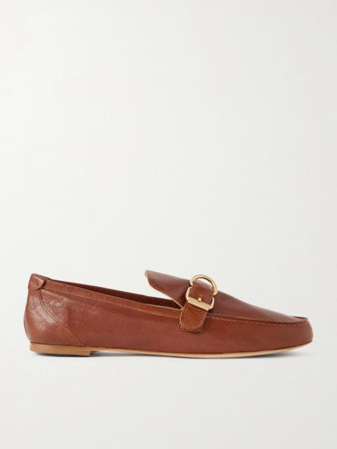Buckled Leather Loafers