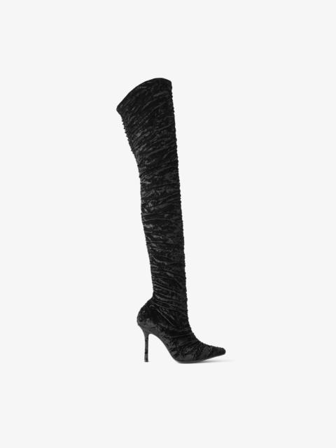 Lotta Over The Knee 100
Black Velvet Over-The-Knee Boots