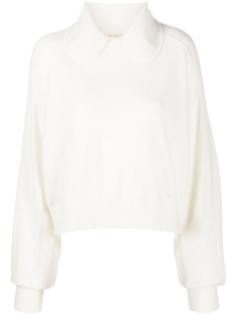rounded-collar jumper