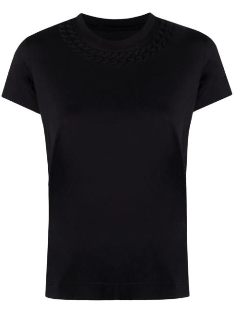 embossed jersey T-shirt