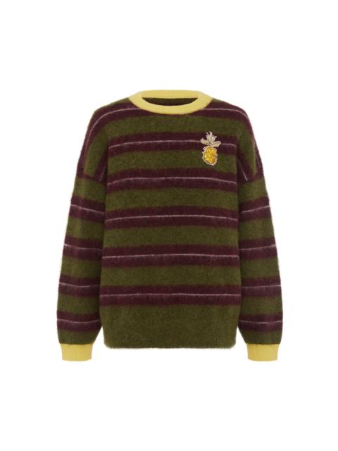 Domenica Olive Stripe Sweater