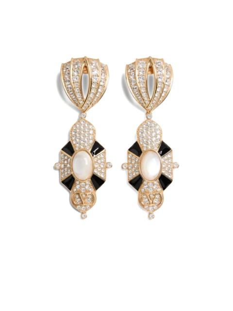 Pas Plus crystal-embellished earrings
