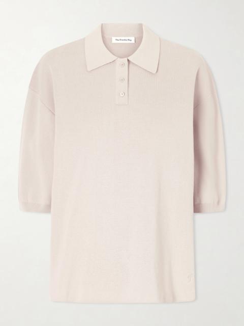 Nola Cotton-blend Knitted Polo Shirt
