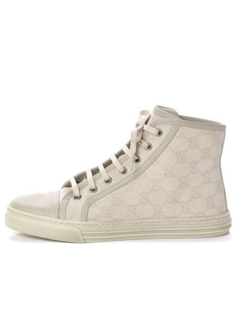 (WMNS) Gucci GG High 'Logo Print - White' 426186-FV590-9073
