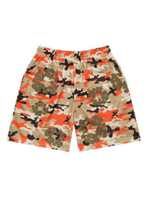 camouflage wreath mesh shorts