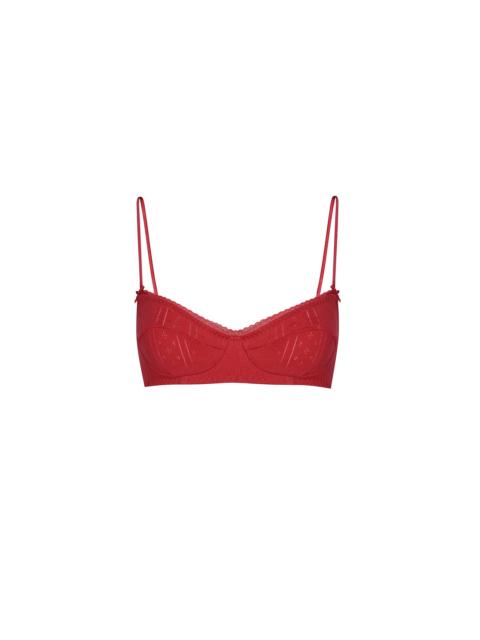 The Balconette Cherry Red