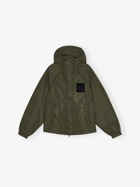 GREEN NYLON JACKET