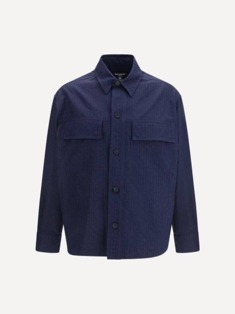 Cotton monogram jacquard Overshirt